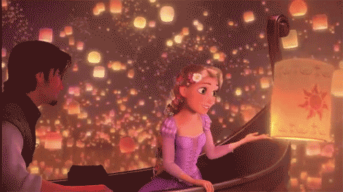 When Rapunzel and Flynn Rider Have a Beautiful, Glowing Night Out on the Water