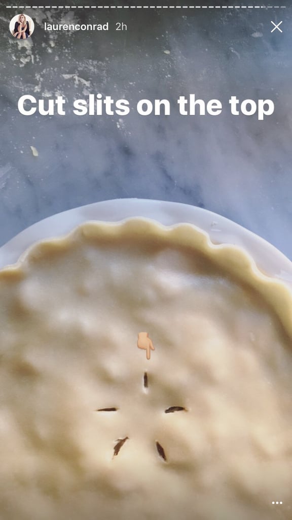 Lauren Conrad Chicken Pot Pie Recipe on Instagram