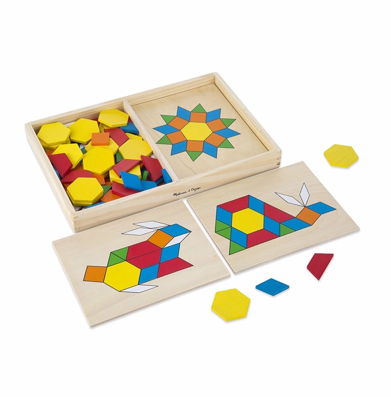 Printable Pictures with Pattern Blocks - Junk Food - Math Games