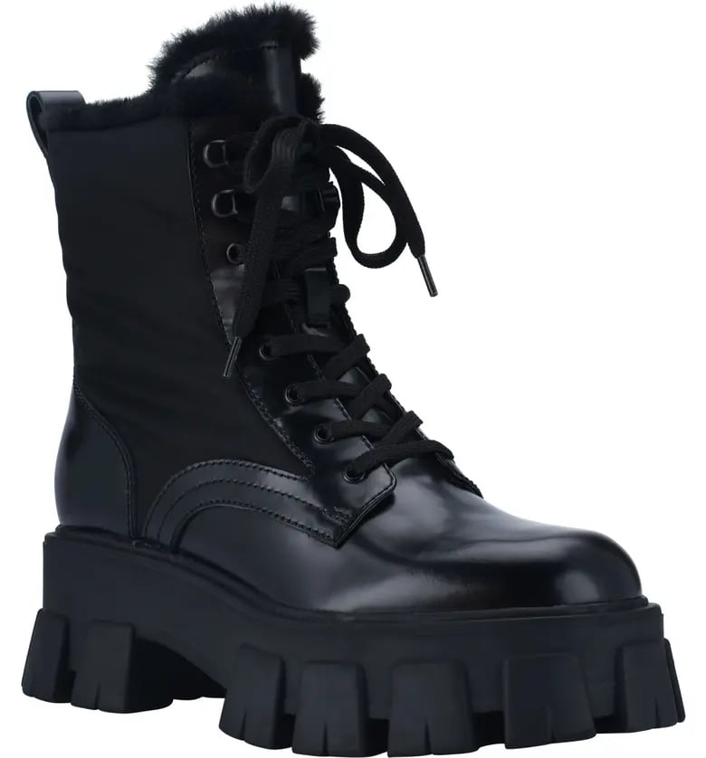 Wintry Mix: Marc Fisher LTD Happier Lace-Up Combat Boots