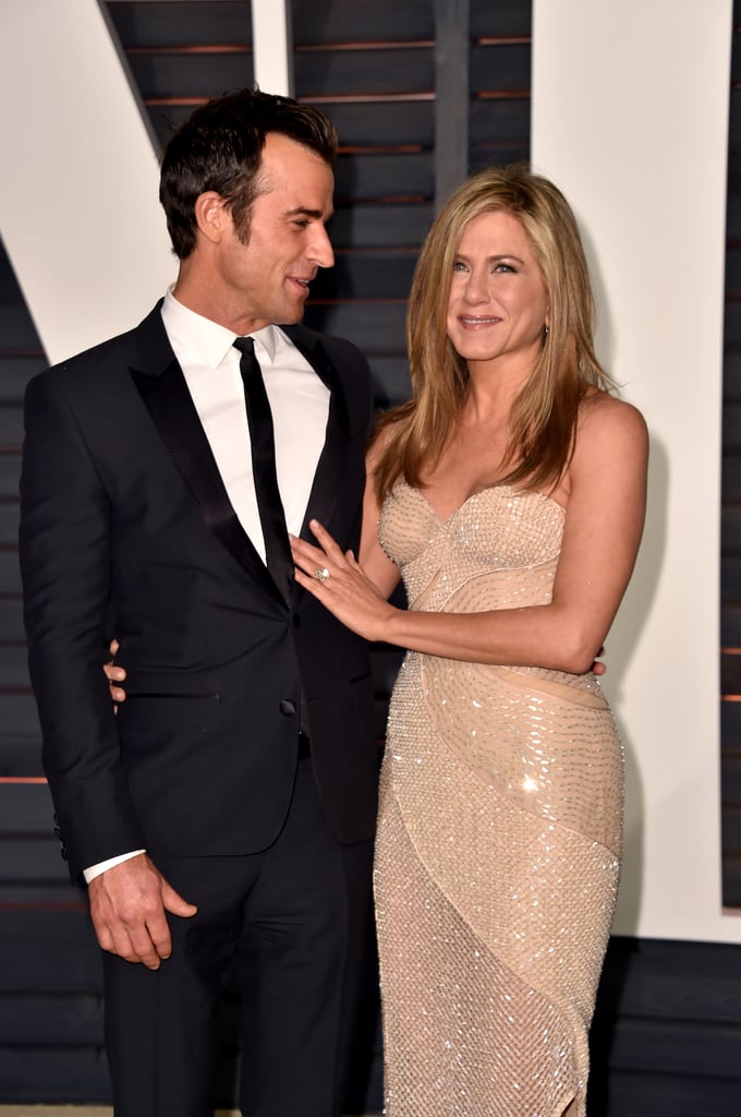 Jennifer Aniston and Justin Theroux at the Oscars 2015