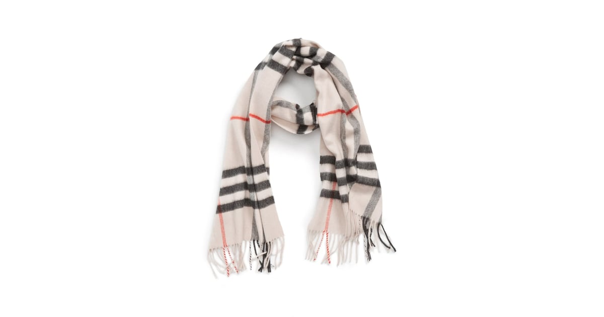 burberry giant icon check cashmere scarf