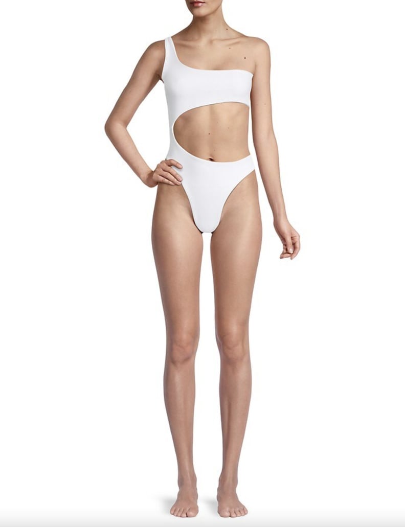 Jade Swim Luna Asymmetric Cut-Out One-Piece Swimsuit