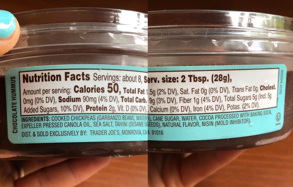 Trader Joe's Chocolate Hummus Ingredients and Nutritional Info