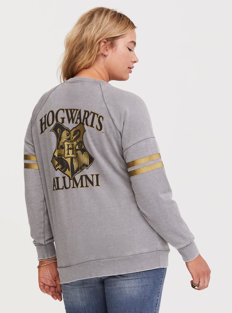 Harry Potter Grey Varsity Lace-Up Sweatshirt