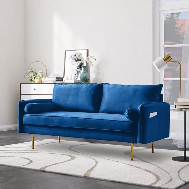 Best Gold Legs: Homekare Loveseat Sofa, Modern Velvet Couch