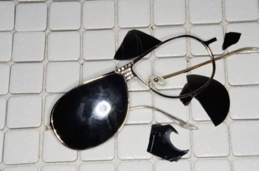 broken sunglasses