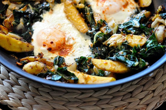 Baked Eggs With Spinach, Ricotta, and Leeks