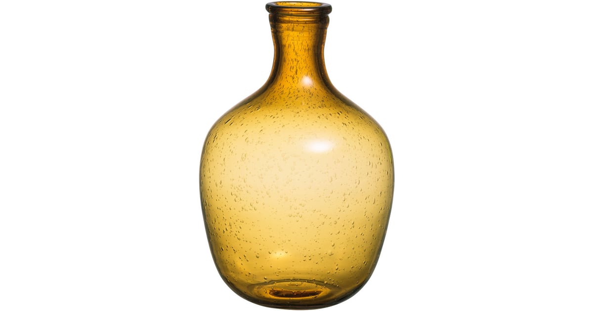 Large Yellow Glass Vase (25) Cozy Home Accessories POPSUGAR Home