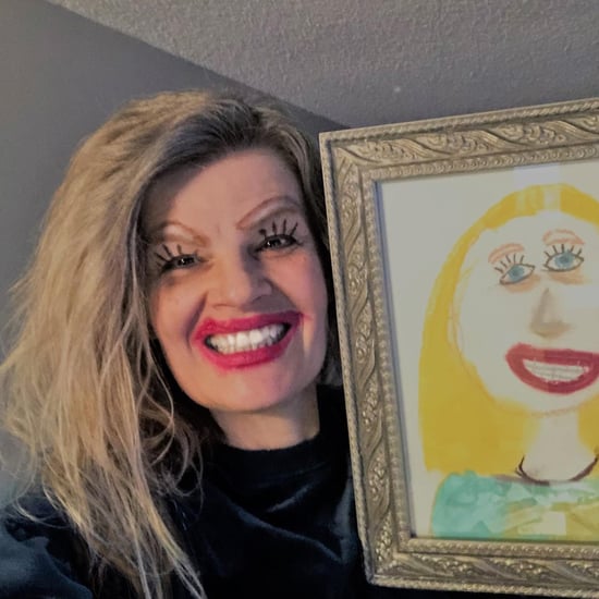 Mom Re-Creates Daughter's Portrait and Takes Selfie With It