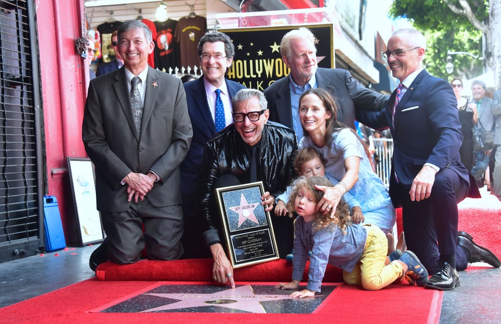 Jeff Goldblum and Family at Hollywood Walk of Fame Ceremony