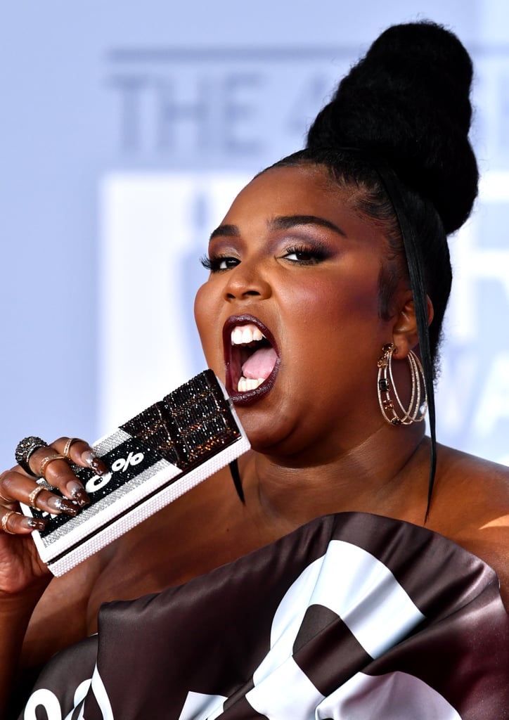 Lizzo’s Hershey’s Chocolate Nail Art at the 2020 BRIT Awards