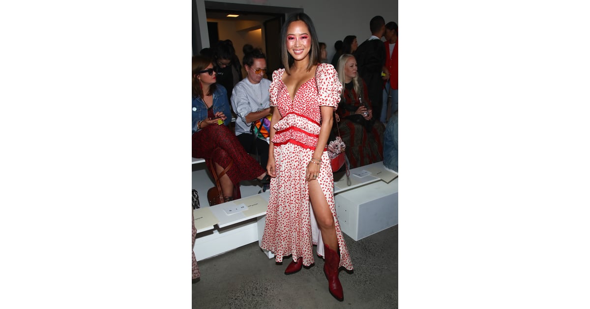 Aimee song self shop portrait dress