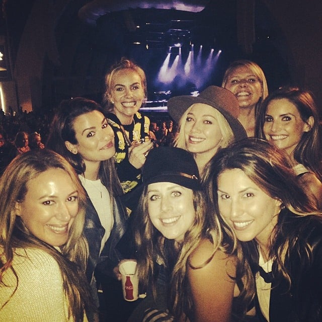 Lea Michele joined Hilary and Haylie Duff to see Pharrell Williams.
Source: Instagram user msleamichele