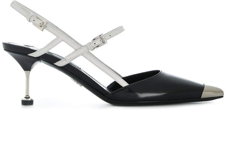 Prada Two-Tone Slingback Pumps