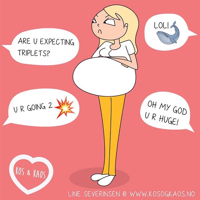 Funny Illustrations of Pregnancy Struggles