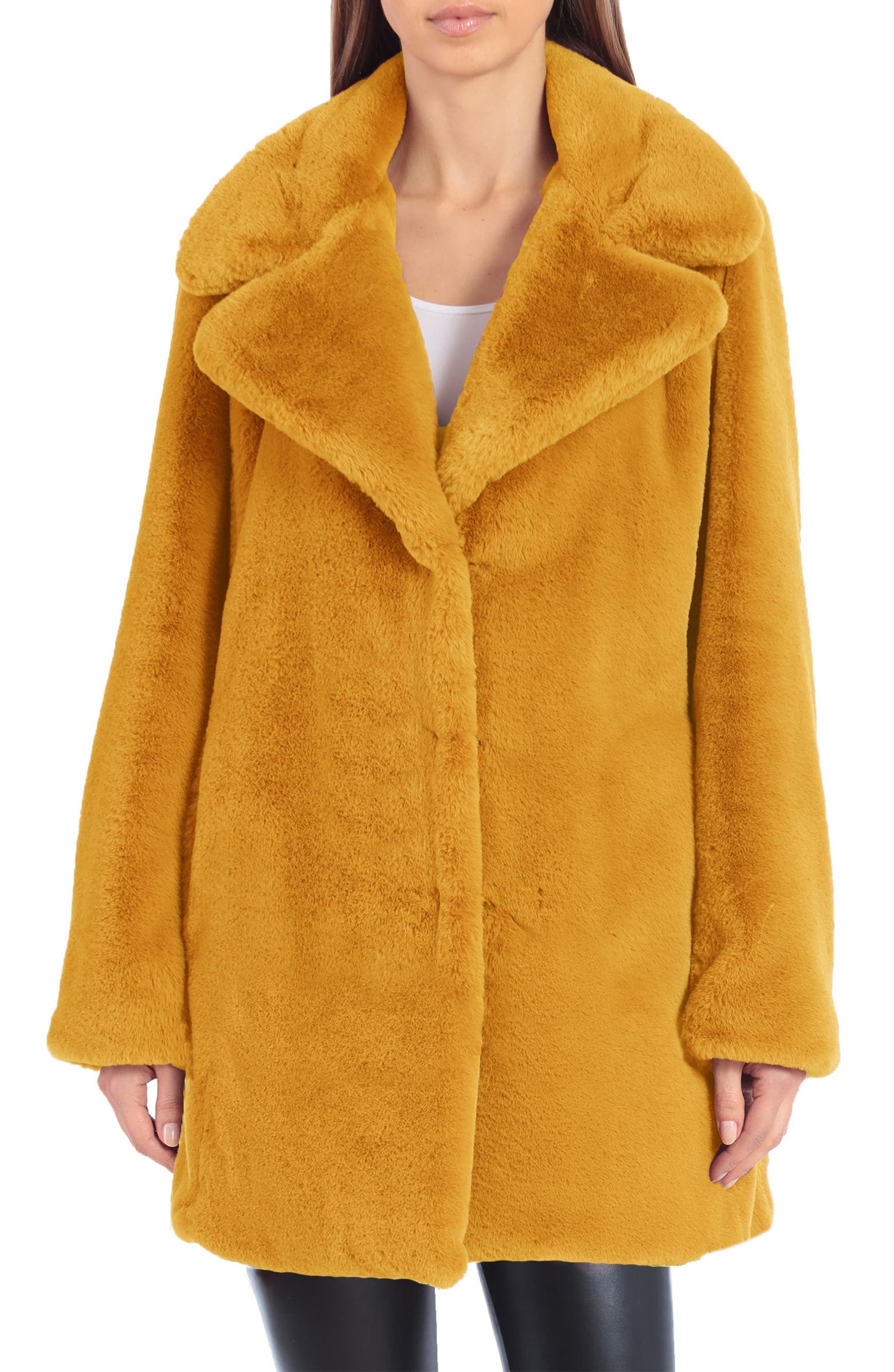 New look shop coats yellow
