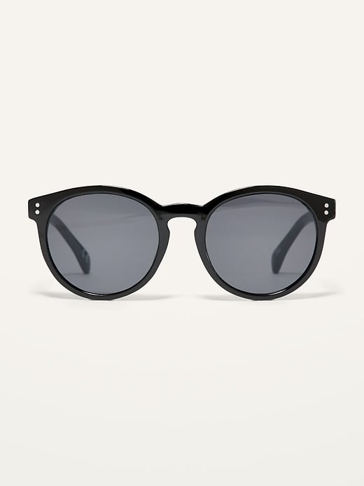 Old Navy Black Round-Frame Sunglasses