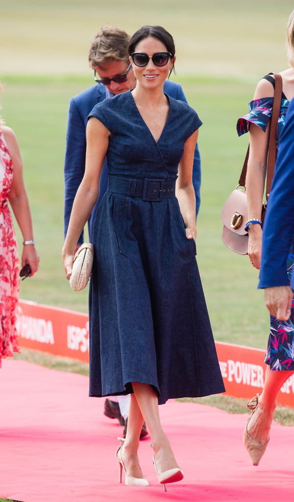 Meghan Markle Denim Carolina Herrera Dress