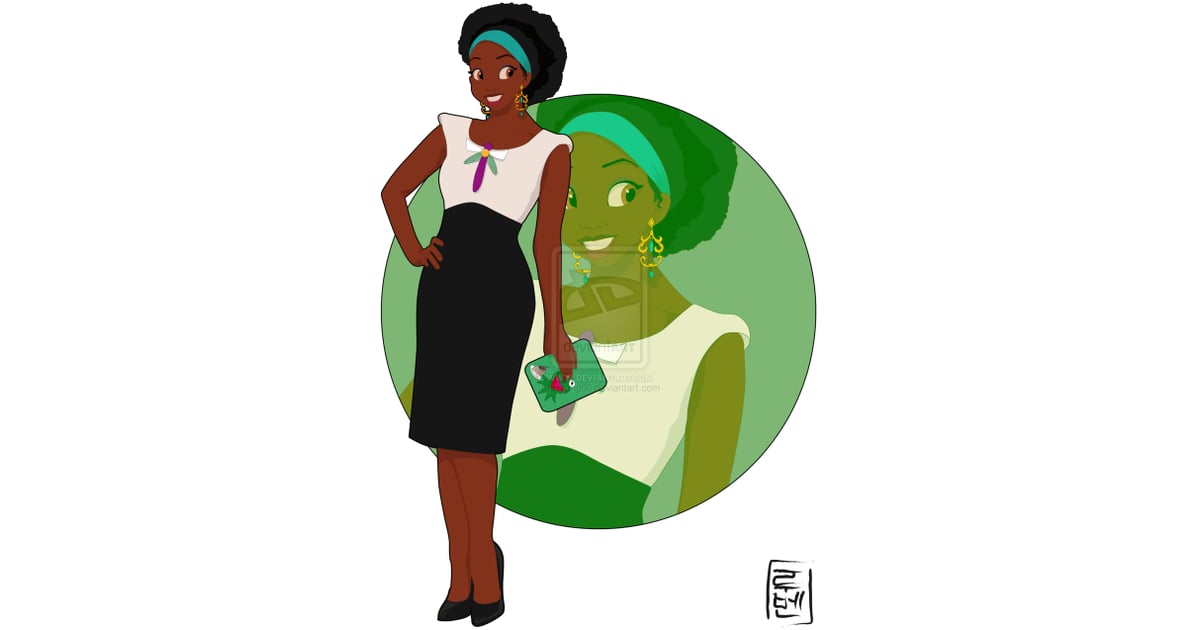 College Student Tiana | Disney Princess Art | POPSUGAR ...