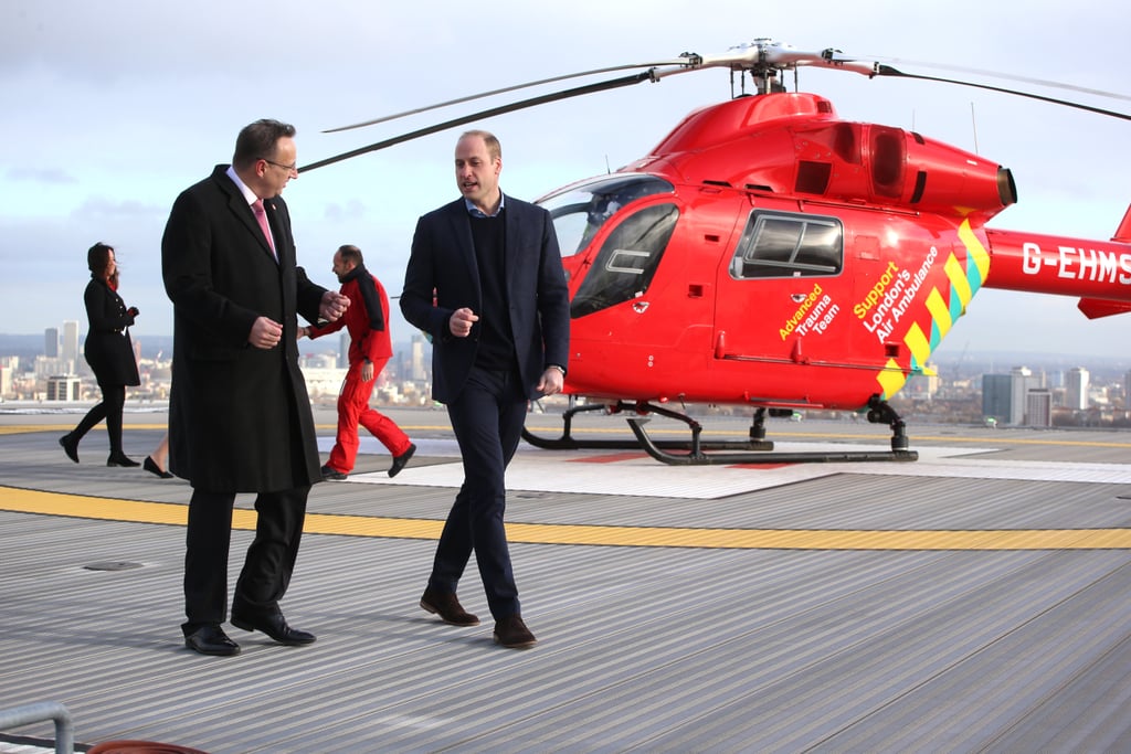 Prince William at the Royal London Hospital January 2019