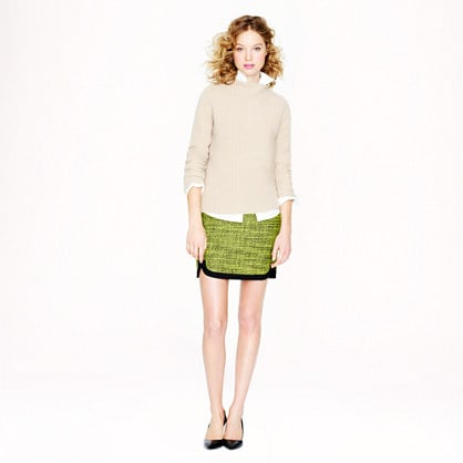 J.Crew Shirttail Mini in Piped Tweed