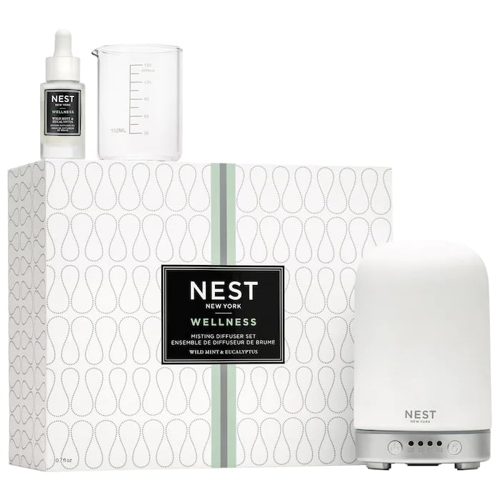 Diffuser: Nest Wild Mint and Eucalyptus Misting Diffuser Set