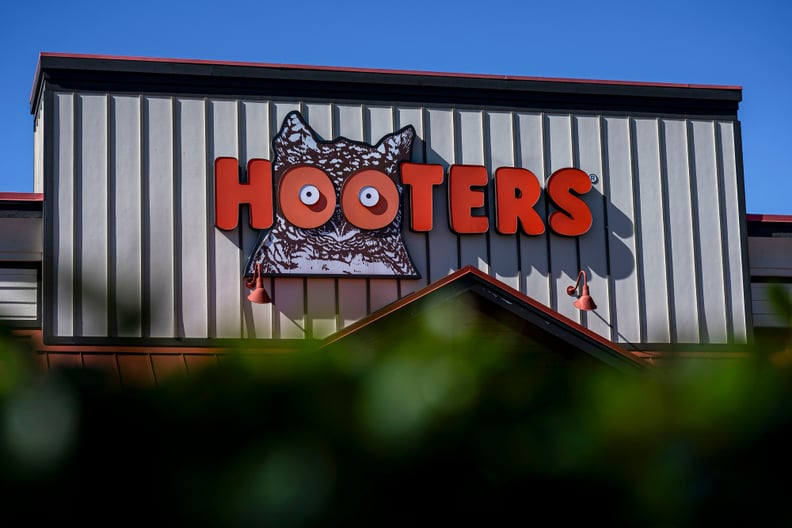 a Hooters restaurant sign