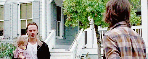 When she waves to Carl like the princess that she is.