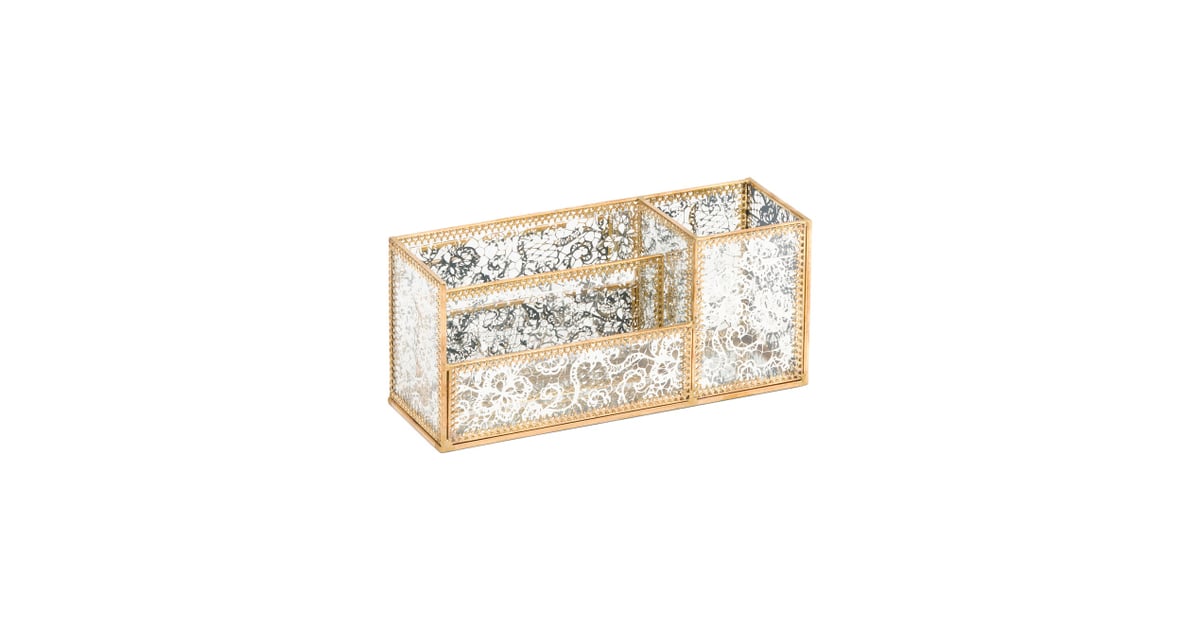 Brass Mirrored Desktop Organizer Best Home Decor From TJ Maxx 2019
