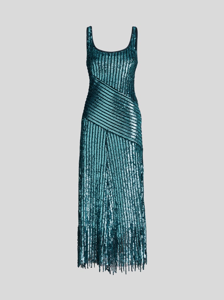 Etro Long Sequin-Embellished Dress