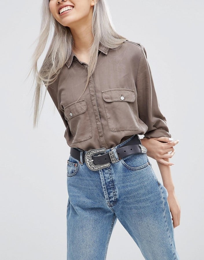 ASOS Large Buckle Leather Western Waist and Hip Belt ($30)