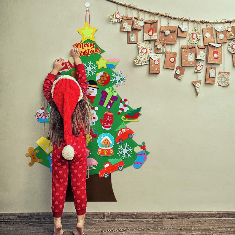 Tobehigher Felt Wall Christmas Tree for Kids