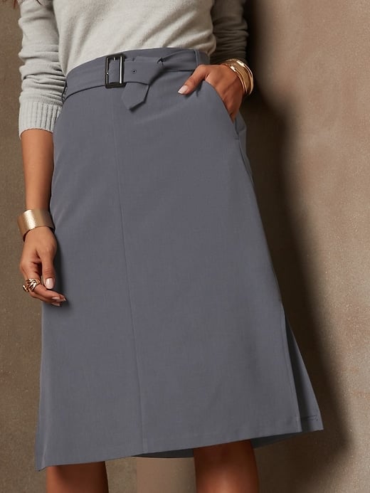 Banana Republic Factory Store Belted Pencil Skirt