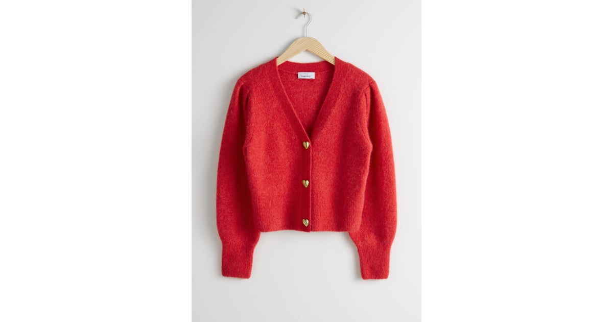 other stories heart button cardigan