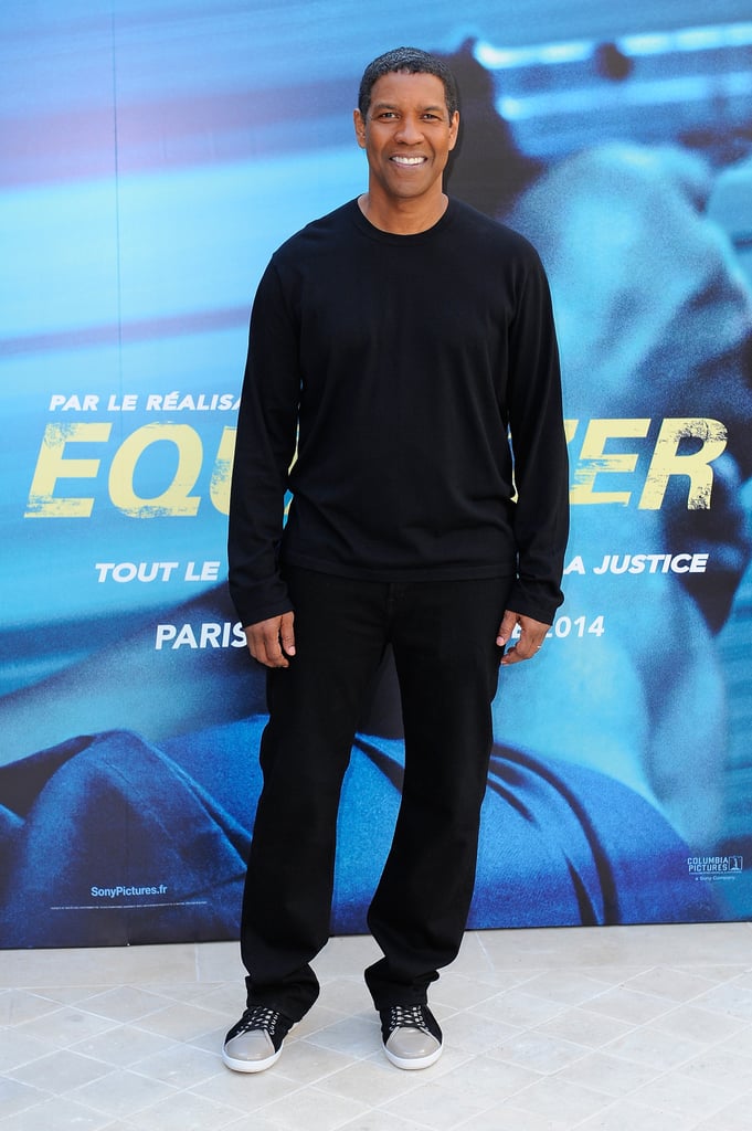 On Monday, Denzel Washington popped up in Paris for the Equalizer photocall.