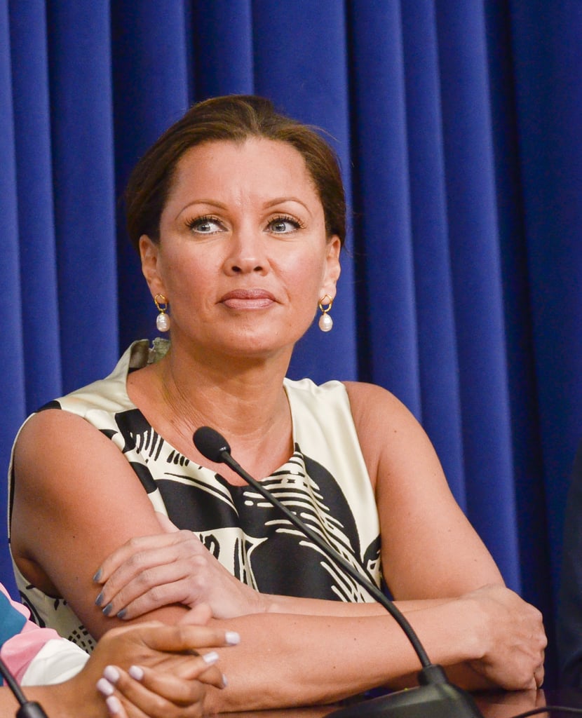 Actress Vanessa Williams spoke with her castmates and Michelle Obama at the event.