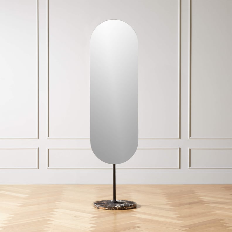 Best Standing Mirror: Legato Marble Oval Floor Mirror