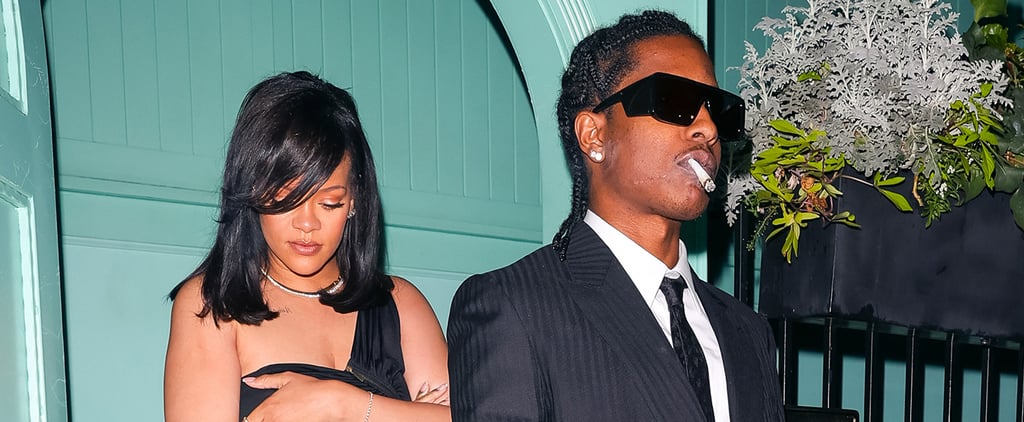 Rihanna Chose a Thigh-High Slit Dress For A$AP Rocky's Birthday Dinner