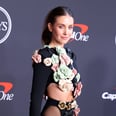 Alison Brie Wears a Bold Minidress With Florals and Hip Buckles to the ESPYs