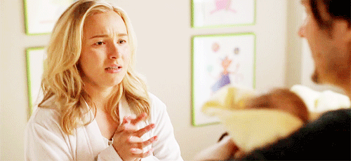 Then again, she has a baby and she doesn't deal with it well at all.