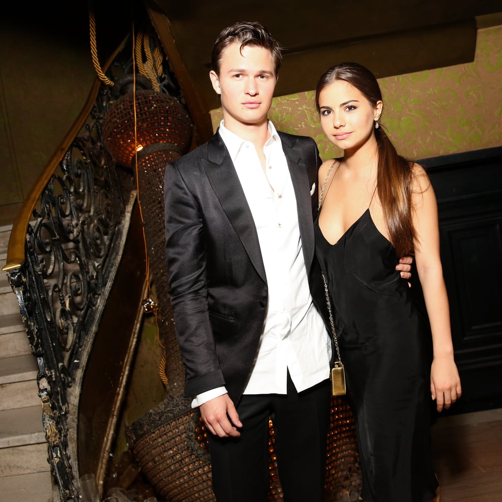 Ansel Elgort and his on-again girlfriend, Violetta Komyshan, posed inside Alexander Wang's afterparty.