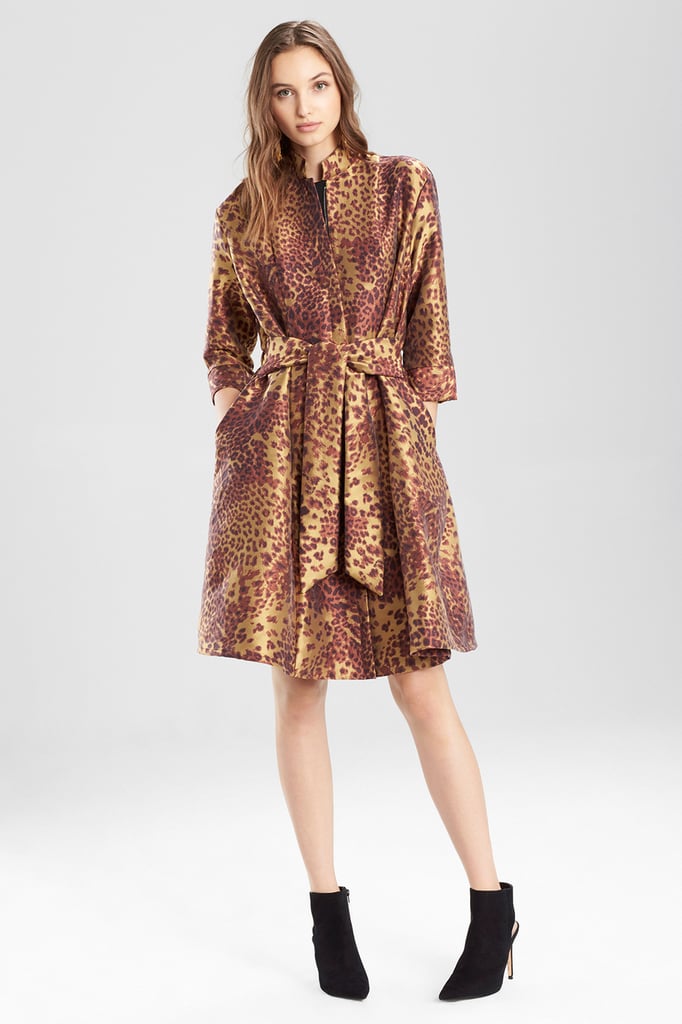 Natori Animal Jacquard Trench