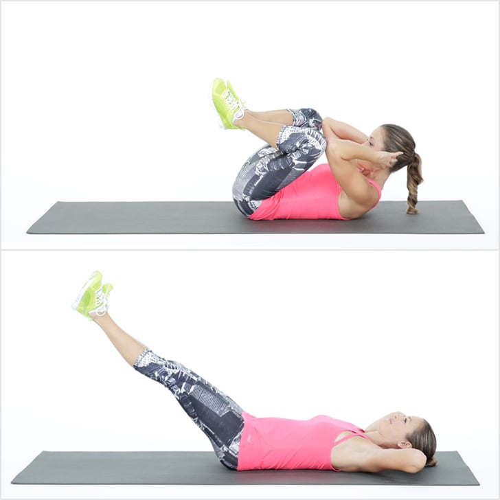 Frog Crunch Ab Exercise | POPSUGAR Fitness Frog Crunch Ab Exercise | POPSUGAR Fitness