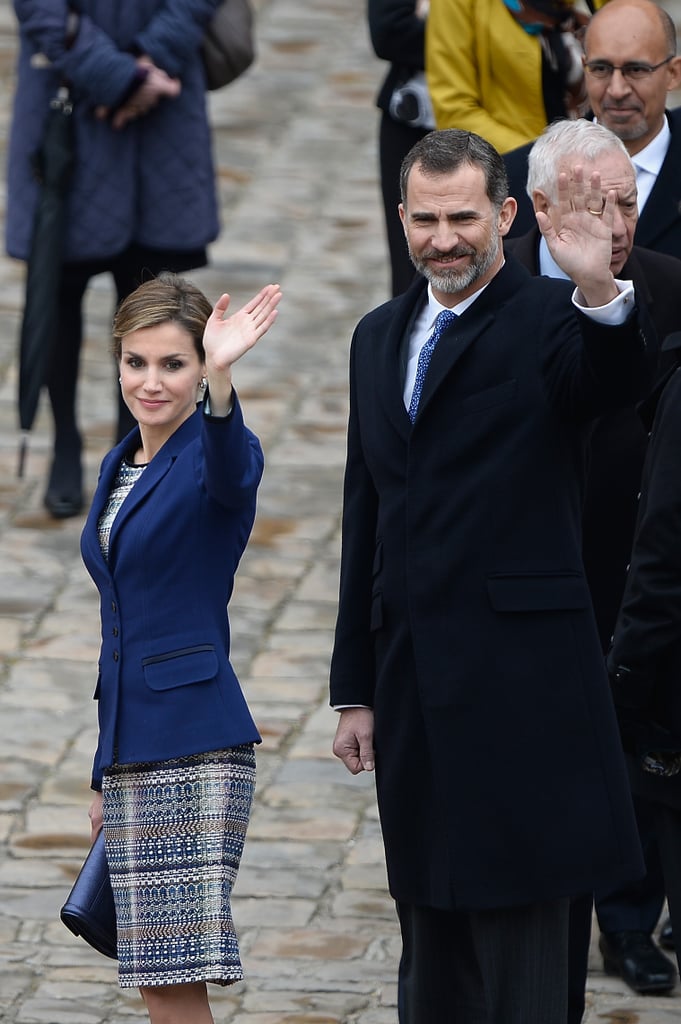 King Felipe VI and Queen Letizia in France March 2015