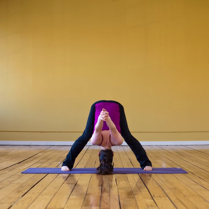 Wide Legged Forward Bend C Yoga Sequence For Tight Shoulders