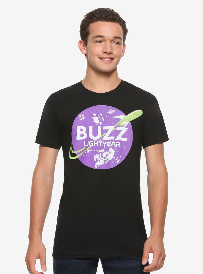 Disney Pixar Toy Story Buzz Lightyear Purple Logo T-Shirt