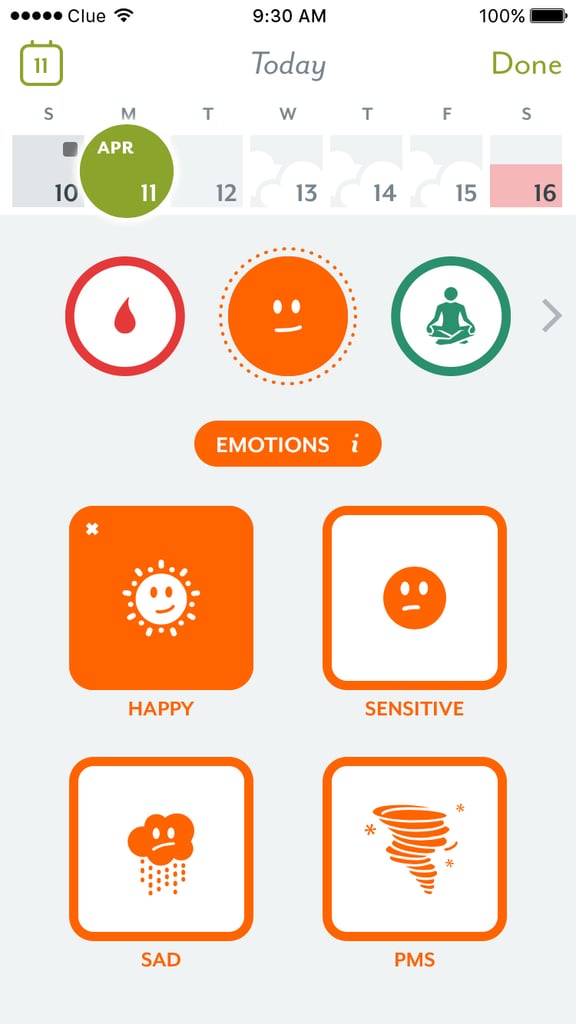 Clue Period Tracking App POPSUGAR Technology UK