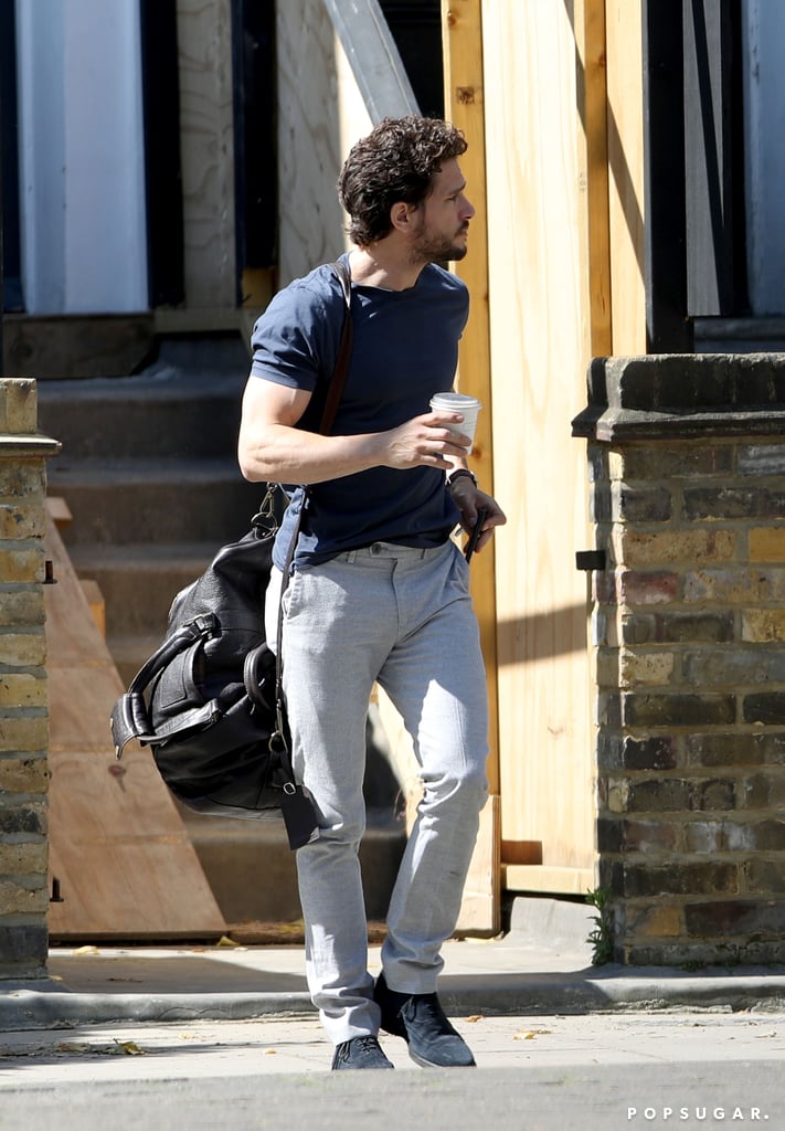 Kit Harington is back in London after completing a stint in rehab for stress and alcohol use. On Monday, the 32-year-old Game of Thrones actor was spotted out on a coffee stroll. Kit entered a luxury rehab in Connecticut with the full support of wife Rose Leslie back in April before the Game of Thrones finale on May 19. "Kit has decided to utilize this break in his schedule as an opportunity to spend some time at a wellness retreat to work on some personal issues," his rep said in a statement in May. 
Prior to entering rehab, Kit was open and honest about how the show's final episodes took a toll on him. "My final day of shooting, I felt fine . . . I felt fine . . . I felt fine . . ." he revealed in an interview with GQ Australia. "Then I went to do my last shots and started hyperventilating a bit. Then they called, 'Wrap!' and I just f*cking broke down. It was this onslaught of relief and grief about not being able to do this again." We're glad to see Kit is doing much better during his continued recovery! 

    Related:

            
            
                                    
                            

            12 Times Kit Harington Went Shirtless and Made You Feel Like You Won the Game of Thrones
