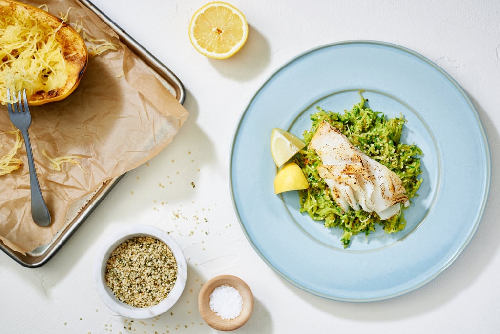 Lemon Zest Spaghetti Squash and Fish